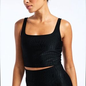 Black Bandier Workout Bra Top